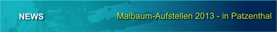 Maibaum-Aufstellen 2013 - in Patzenthal NEWS