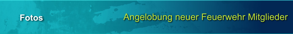 Angelobung neuer Feuerwehr Mitglieder Fotos